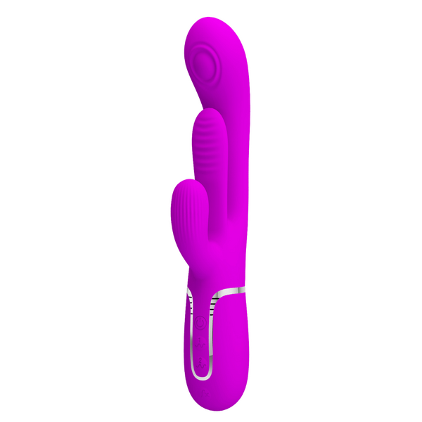 Shania 4in1 Multi-Function Rabbit Vibrator – Velvet Silicone 7 Vibration Settings