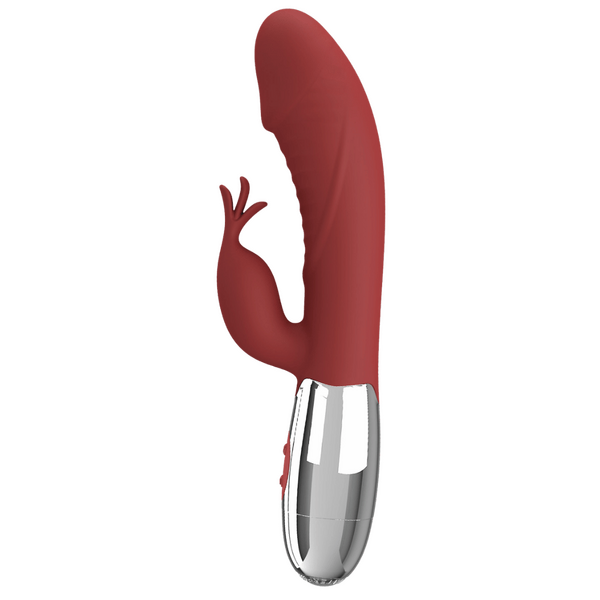 Rasmussen Rechargeable Dual-Motor Silky Silicone G-Spot and Clitoral Vibrator