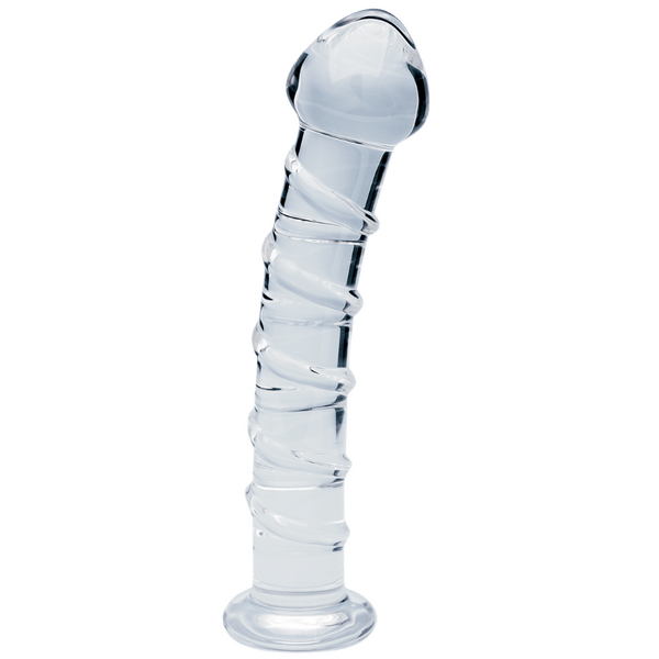 Seraphic Spiral – Hand-Blown Borosilicate Glass Dildo 160mm