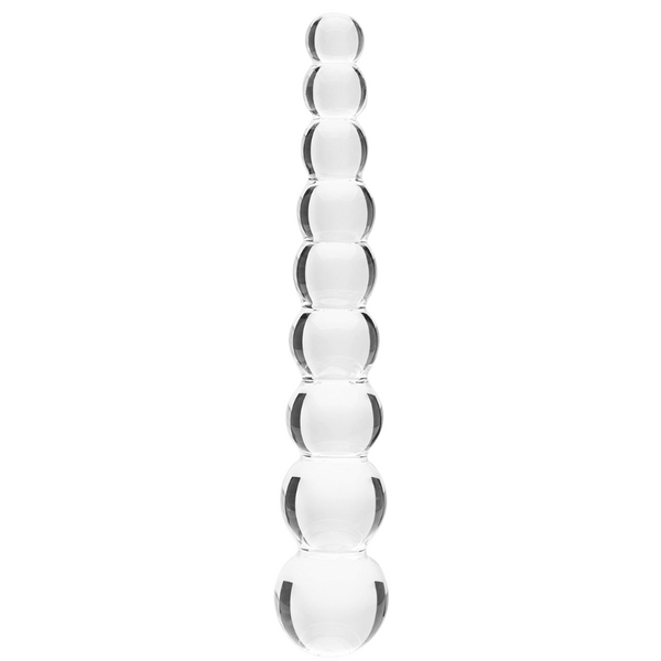 Elysian Pearls – 6.7 Inch Borosilicate Glass Dildo