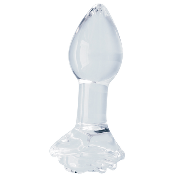 Clarity Utopian Bloom – 4.3 Inch Handcrafted Glass Butt Plug