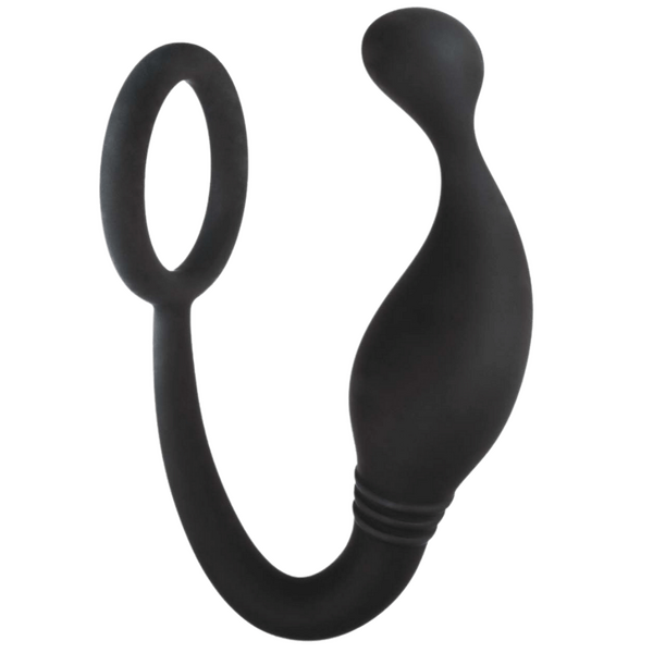 Prostate Plug with Love Ring – 4 Inch Hygienic Silicone Butt Plug
