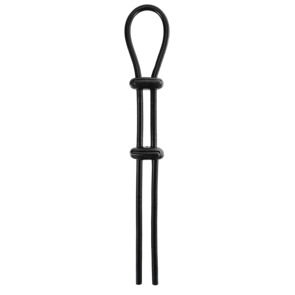 Adjustable Cock Ring with Ball Strap – Hygienic Silicone 16.5 Inch Cock Ring