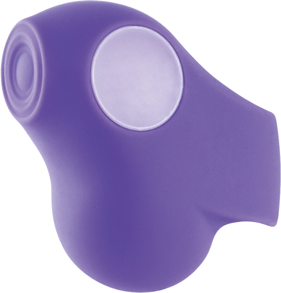 Rechargeable Finger Stimulator (Purple) – 11 Rhythm Thumping and Vibrating Finger Vibrator