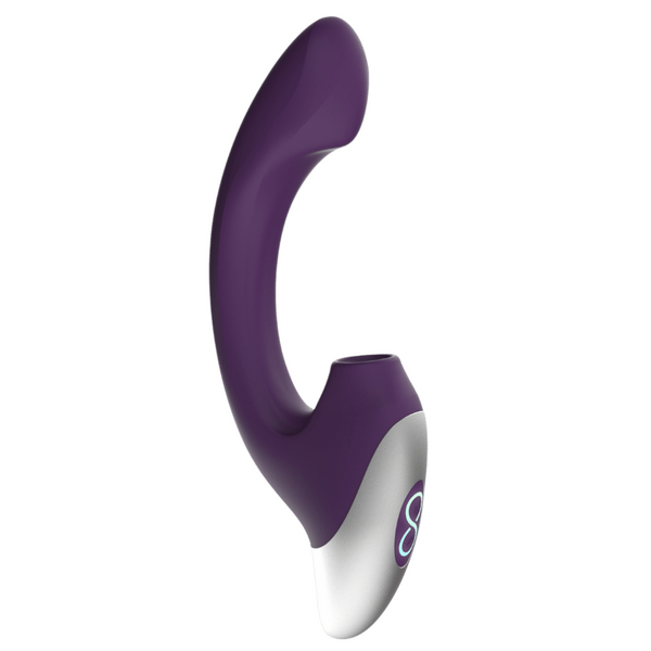 Thumping Rechargeable Silicone Vibrator – 13cm Insertable Length Bendable Shaft Vibrator