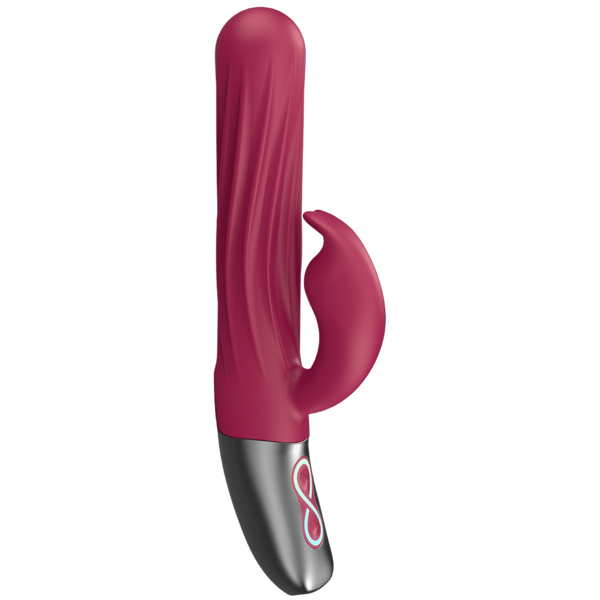 Thrusting Rabbit Rechargeable Silicone Vibrator – 13cm Insertable Length Rabbit Vibrator