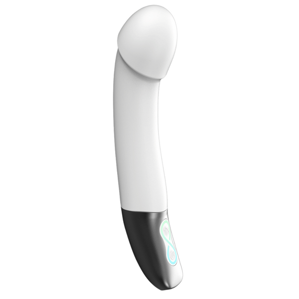 Rechargeable Silicone Vibrator (White) – Bendable Shaft 5.5 Inch Insertable Length Vibrator