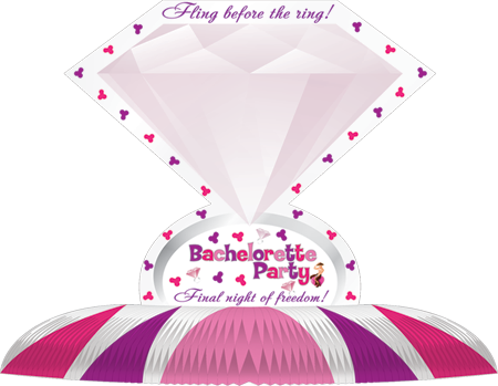 Diamond Centerpiece – Decorative Hen Party Table Accent