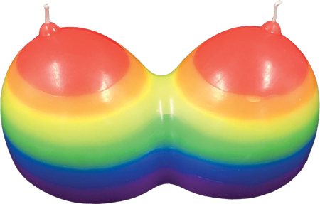 Rainbow Jumbow Boobie Candle – Decorative Candle