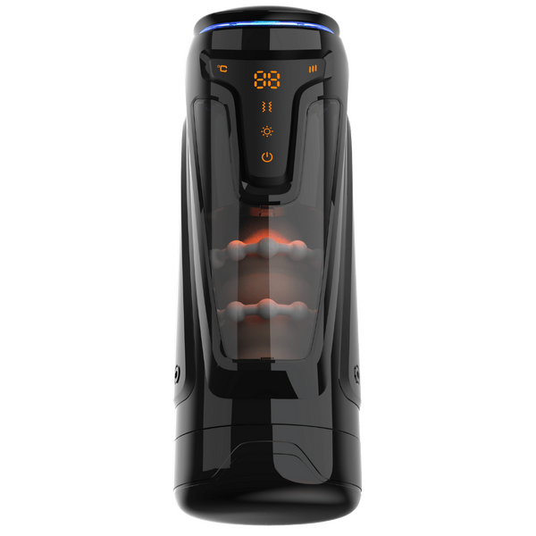 Warrior Heartbeat Nexus Ecstasy – Heated Thrusting Male Masturbator with Vibrations