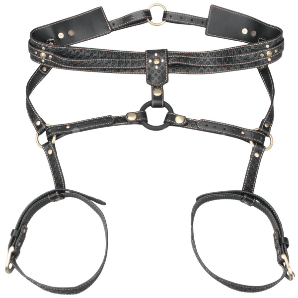 Rebellion Reign Faux Leather Full Body Harness – Luxury Body Harness
