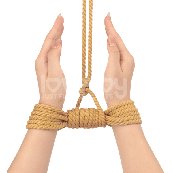 Rebellion Reign Natural Knot Bondage Rope 10 Meter Durable Cotton-Soft Rope