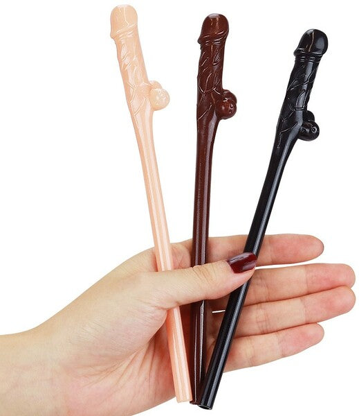 Lovetoy Pack of 9 Willy Straws – Drinking Straws Set