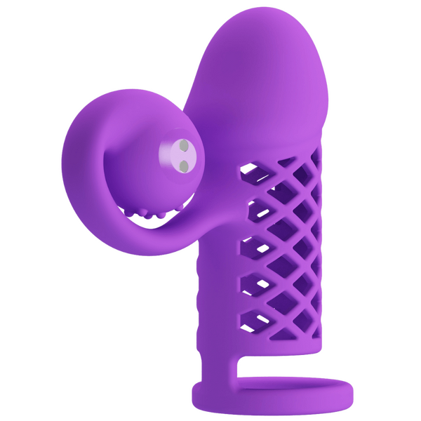 Harden Mind Blowing Miracles – Silicone Penis Sleeve with Vibrations and Ball Strap