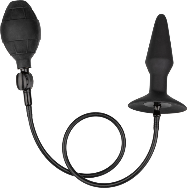CalExotics Medium Silicone Inflatable Plug – Inflatable Anal Plug with Detachable Hose
