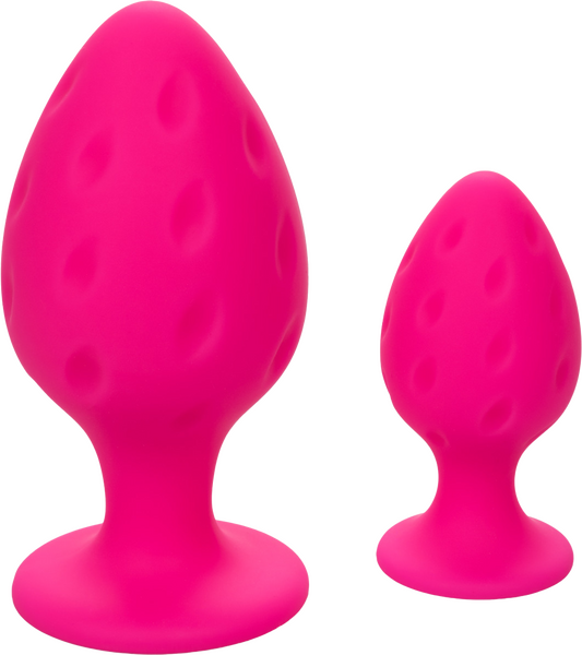 Cheeky Butt Plug Duo (Pink) – Playful Butt Plug Set