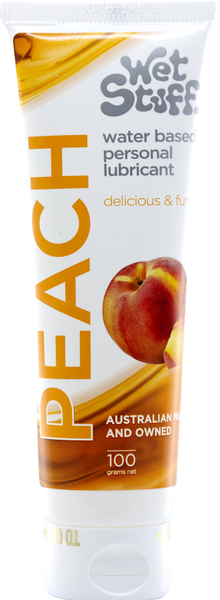 Wet Stuff Peach – Edible Peach Flavored Lubricant Tube 100g