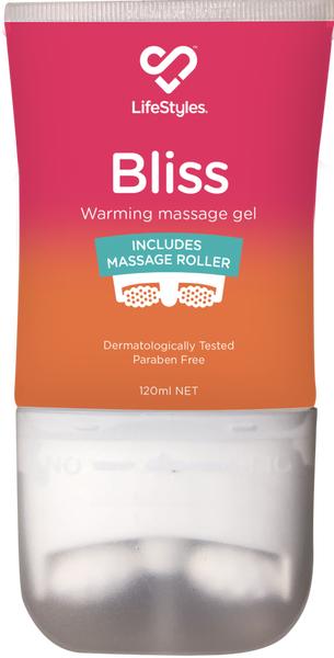 Bliss Warming Massage Gel 120ml – Sensual Massage Gel with Built-In Rollers