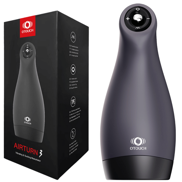 Airturn 3 – Suction Masturbator with 3 Suction Patterns and 6 Vibration Patterns