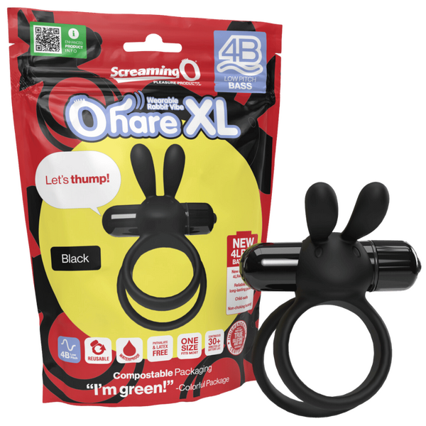 Ohare XL 4B – Deep-Rumbling Bass Vibrator with Stretchy Ring