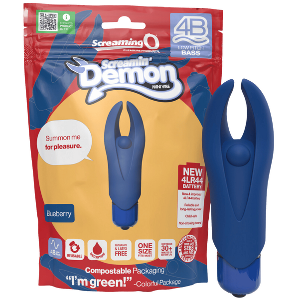 Demon 4B Low Pitch Bass – Deep-Rumbling 5-Speed Vibrator with Silicone Horns