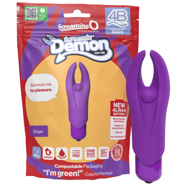 Demon 4B Low Pitch Bass – Deep-Rumbling 5-Speed Vibrator with Silicone Horns