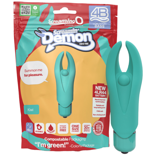 Demon 4B Low Pitch Bass – Deep-Rumbling 5-Speed Vibrator with Silicone Horns