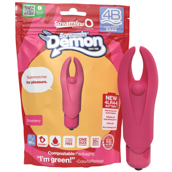 Demon 4B Low Pitch Bass – Deep-Rumbling 5-Speed Vibrator with Silicone Horns