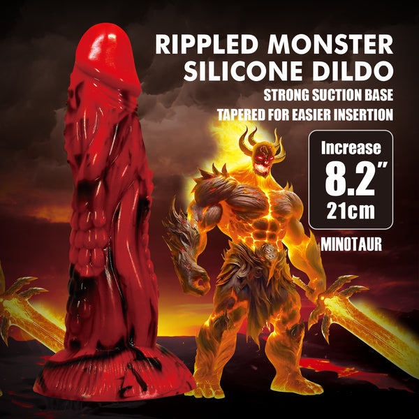 Minotaur 8.2 Inch Silicone Dildo – Premium Body-Safe Flexible Dildo