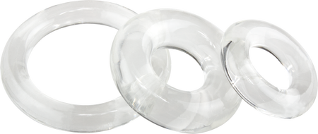 Ringo X3 Cock Rings Mixed Pack - Clear