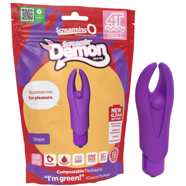 Demon 4T High Pitch Treble – Silicone Vibrator With 5 Speeds and Pulse Pattern