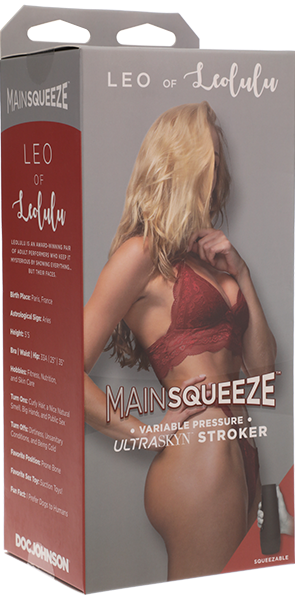 Main Squeeze Leo of Leolulu Ultraskyn Stroker Pussy with Variable Pressure and Hard Outer Case
