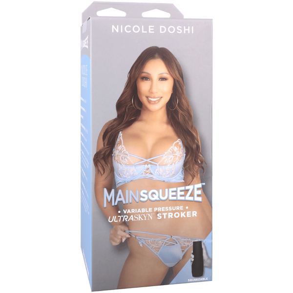 Nicole Doshi Main Squeeze Ultraskyn – Lifelike Textured Hard-Case Male Masturbator