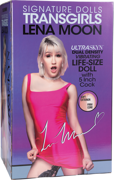 Signature Dolls Lena Moon – Handcrafted Life-Size Transgirl Replica Doll with Dual-Density Cock