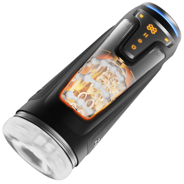 Warrior Heartbeat Nexus Ecstasy – Heated Thrusting Male Masturbator with Vibrations
