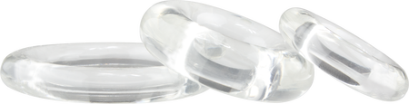 Ringo X3 Cock Rings Mixed Pack - Clear