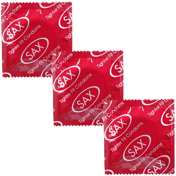 Sax Tighter Fit Condoms – Small Size 49mm Nominal Width Latex Condoms Bulk Pack 144