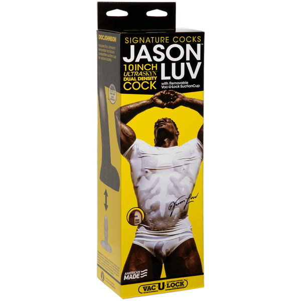 Signature Cocks Jason Luv 10 Inch ULTRASKYN Cock with Removable Suction Cup – Realistic Dildo
