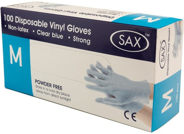 Disposable Vinyl Gloves Medium Powder-Free Clear Strong Vinyl Protective Gloves