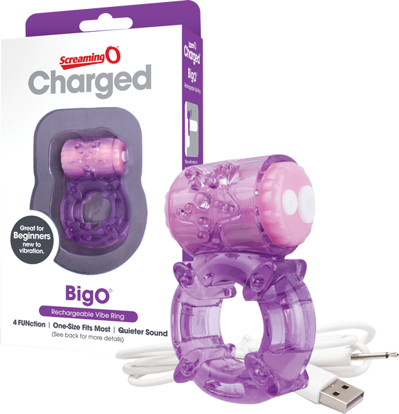 Screaming O Charged BigO – Rechargeable Vibrating Cock Ring