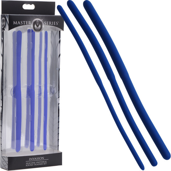 Invasion Silicone Urethral Sound Trainer Set – Body-Safe Flexible Silicone Urethral Sounds