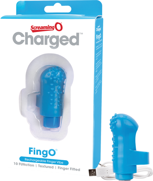 Charged Fing O – Rechargeable Mini Finger Vibrator with Vooom Technology
