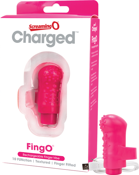 Charged Fing O – Rechargeable Mini Finger Vibrator with Vooom Technology