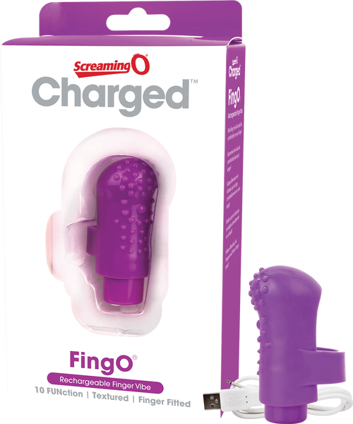 Charged Fing O – Rechargeable Mini Finger Vibrator with Vooom Technology