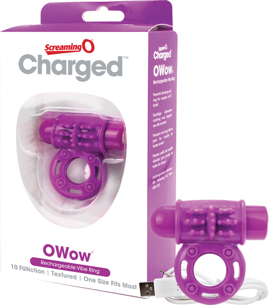 O Wow Ring – Rechargeable Vibrating Cock Ring with 10 Vibration Functions