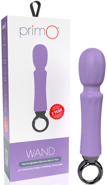 Screaming O PrimO Wand – Rechargeable Portable Wand Vibrator with 5+5 Vibration Functions