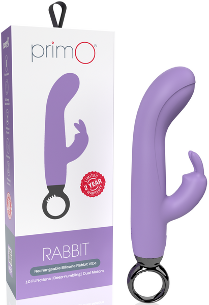 Screaming O PrimO Rabbit – 4.5 Inch Silicone Rabbit Vibrator with 5+5 Motor Settings