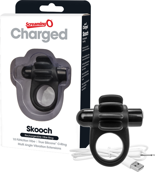 Skooch Charged – Rechargeable Vibrating Cock Ring with Textured Stimulation
