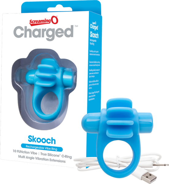 Skooch Charged – Rechargeable Vibrating Cock Ring with Textured Stimulation