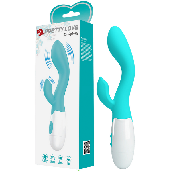 Brighty G-Spot and Clitoral Rabbit Vibrator – Dual Stimulation Vibrator
